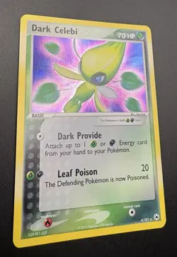 2004 Pokemon EX Hidden Legends Dark Celebi Holo #4/101 - Image 4