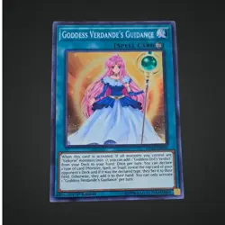 1996 Yu-Gi-Oh! 1st Edition Goddess Verdandes Guidance Spell Card SHVA-EN009 SR - Image 1