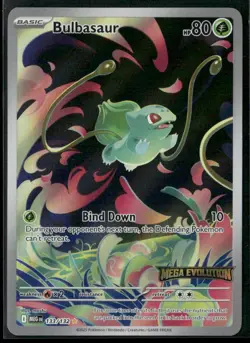 2025 Pokemon Bulbasaur Mega Evolution Illustration Rare Holo #133 - Image 1