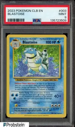 2023 Pokemon CLB EN #003 Blastoise PSA 9 MINT - Image 1