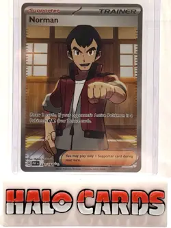 PACK FRESH Norman - 237/182 - Pokemon Card - Paradox Rift Full Art Ultra Rare H - Image 1