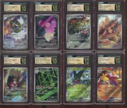 Lot of (8) CGC 10 PRISTINE Pokemon Japanese Art Rare Holo's w/ Tornadus - Image 1