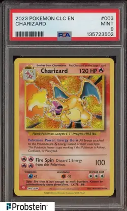 2023 Pokemon CLC EN #003 Charizard PSA 9 MINT - Image 1