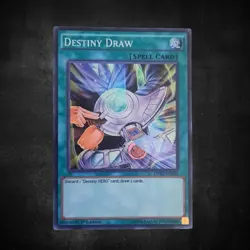 1996 Yu-Gi-Oh! 1st Edition Destiny Draw Spell Card DESO-EN014 Super Rare - Image 1