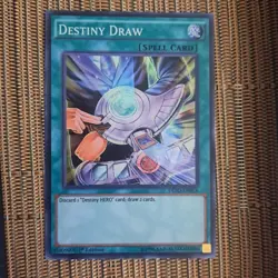 1996 Yu-Gi-Oh! 1st Edition Destiny Draw Spell Card DESO-EN014 Super Rare - Image 2