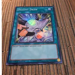1996 Yu-Gi-Oh! 1st Edition Destiny Draw Spell Card DESO-EN014 Super Rare - Image 5