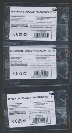 Lot of (3) 2025 Pokemon SVP EN BSP Illustration Contest 2024 Sealed Feraligatr - Image 2