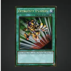 1996 Yu-Gi-Oh! 1st Edition Gold Emergency Teleport Card PGL3-EN081 - Image 1