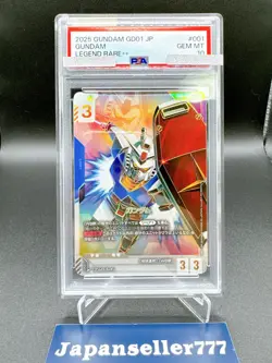 PSA 10 Gundam LR++ Parallel GD01 001 RX-78-2 Gundam Card Game Japanese ART - Image 1