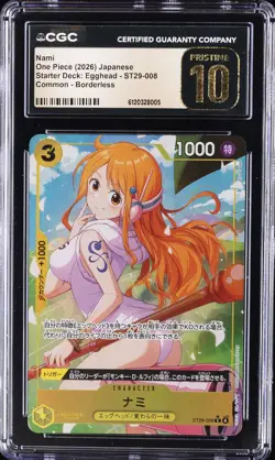 2026 ONE PIECE STARTER DECK: EGGHEAD COMMON NAMI CGC 10 PRISTINE - Image 1