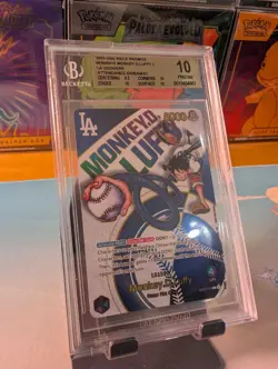 2025 One Piece Promo Dodgers Luffy BGS 10 PRISTINE EB02-010 - Image 1