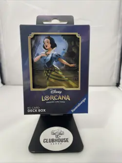 Disney Lorcana TCG Snow White Deck Box 80 Card Deck Box - Image 1