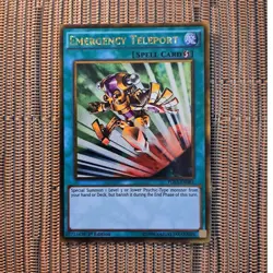 Yu-Gi-Oh! 1st Edition Gold Emergency Teleport Card PGL3-EN081 - Image 3