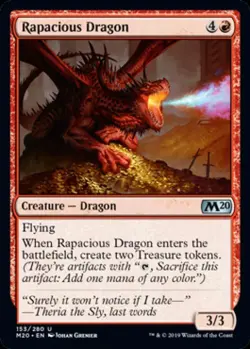 Rapacious Dragon -Foil Near Mint MTG Magic 2020 Core Set - Image 1