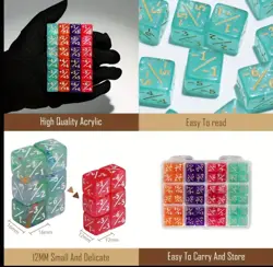 48 Pieces MTG Dice Counters Set NEW Tcg Games Cards Toys RPG DnD Gaming Pokemon - Image 2