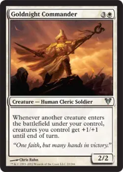 Goldnight Commander - Medium Play MTG Avacyn Restored - Image 1