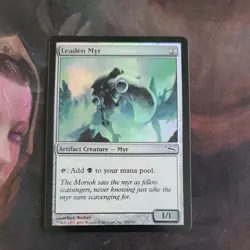 Magic The Gathering Mirrodin Leaden Myr #191/306 Foil MTG - Image 1