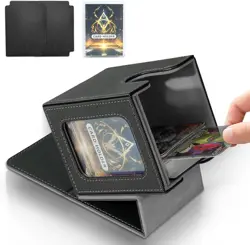 Card Deck Box for MTG Commander, Magnetic Card Display Case, TCG Card Storage Bo - Image 1