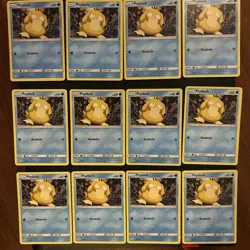 Pokemon Psyduck 11/68 Hidden Fates Non Holo Common 12 Card Lot - Image 1