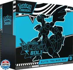 Pokemon TCG Scarlet and Violet 10.5 Black Bolt Elite Trainer Box - Image 1
