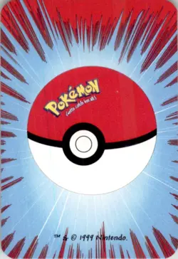 1999 Pokemon Bicycle Mini Poker Cards Venomoth English #6 OF CLUBS Vintage - Image 2