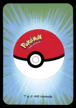 1999 Pokemon Bicycle Mini Poker Cards Exeggcute English #6 OF HEARTS Vintage - Image 2