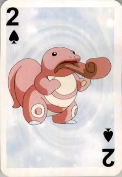 1999 Pokemon Bicycle Mini Poker Cards Lickitung English #2 OF SPADES Vintage - Image 1