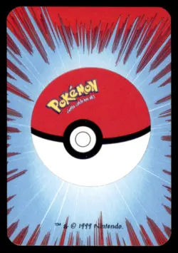 1999 Pokemon Bicycle Mini Poker Cards Rattata English #7 OF HEARTS Vintage - Image 2
