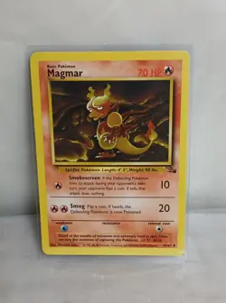 Pokemon Magmar 39/62 Non Holo Fossil Set - Image 1