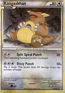 Kangaskhan 36/102 Uncommon HGSS Triumphant Pokemon Lightly Played - Image 1