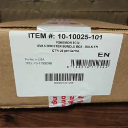 Pokemon TCG Prismatic Evolutions 25 BOX BOOSTER BUNDLE CASE Factory Sealed - Image 1