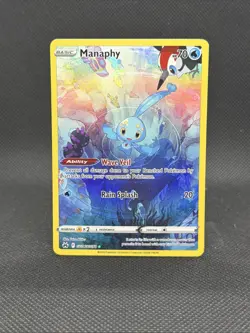Pokemon TCG Manaphy Crown Zenith Galarian Gallery GG06/GG70 NM/M Condition - Image 1