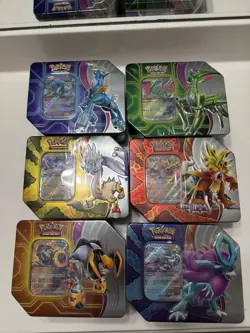 Pokemon TCG Paradox Destinies Tins - Complete Art Sets 6 Tins - Image 1