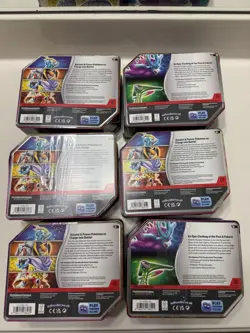 Pokemon TCG Paradox Destinies Tins - Complete Art Sets 6 Tins - Image 2