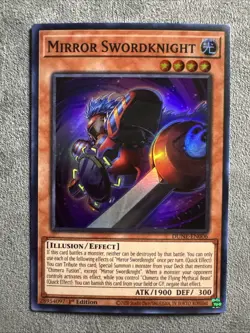 Yugioh Mirror Swordknight DUNE-EN006 Super Rare 1st Ed NM - Image 1
