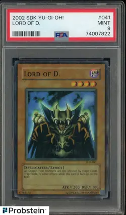 2002 SDK Yu-Gi-Oh! #041 Lord Of D. PSA 9 MINT - Image 1