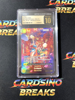 2024 One Piece OP06-101 500 Years In The Future O-Nami Alt Art SP CGC 10 Pris - Image 1