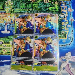 One Piece TCG - Sanji SR Playset (x4) ST29-004 - Starter Deck 29 (Egghead) NM - Image 1