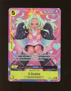 One Piece English OP08-112 S-Snake Alternate Art Super Rare - Image 1