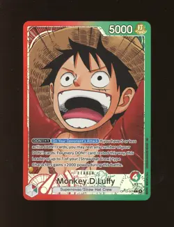 One Piece English OP13-001 Monkey D Luffy Alternate Art Rare - Image 1