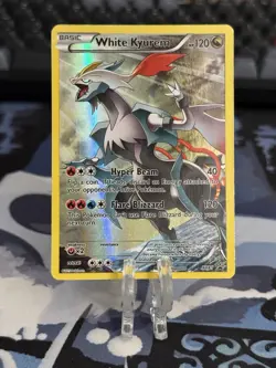 White Kyurem XY81 XY Promo Full Art Holo Pokemon Card - LP - Image 1