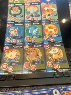 15 - SHEETS BURGER KING POKEMON UNCUT SHEETS CARDS NUMBERS 1- 20 ) (READ)LESS’#S - Image 5