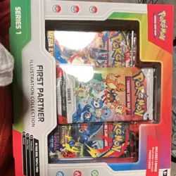 Pokemon TCG First Partner Illustration Collection Series 1 2 Packs 3 Cards Promo - Image 1