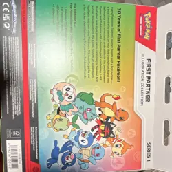 Pokemon TCG First Partner Illustration Collection Series 1 2 Packs 3 Cards Promo - Image 2