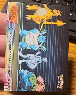 Round One Equals Defeat #26 Topps Pokemon Movie Mewtwo Strikes Back Card NM - Image 2