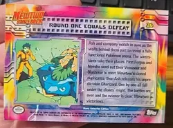 Round One Equals Defeat #26 Topps Pokemon Movie Mewtwo Strikes Back Card NM - Image 3