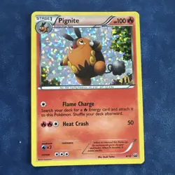 Pokemon Card 2011 Black & White - Pignite 17/114 Holo - Image 1