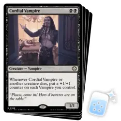 CORDIAL VAMPIRE X4 The Lost Caverns Of Ixalan: Commander Magic MTG MINT CARD - Image 1