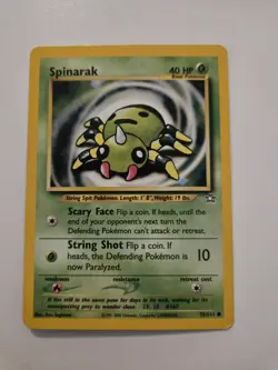 Spinarak 75/111 | Neo Genesis | Non Holo Pokemon Card NM - Image 1