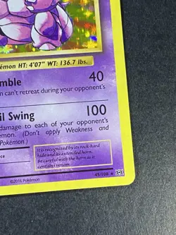 Pokemon Nidoking TCG Reverse Holo Rare Card 45/108 XY Evolutions 2016 NM #B - Image 5
